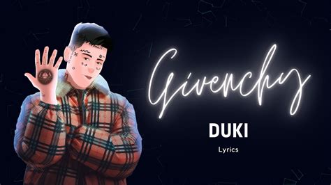 givenchy bpm|givenchy lyrics duki.